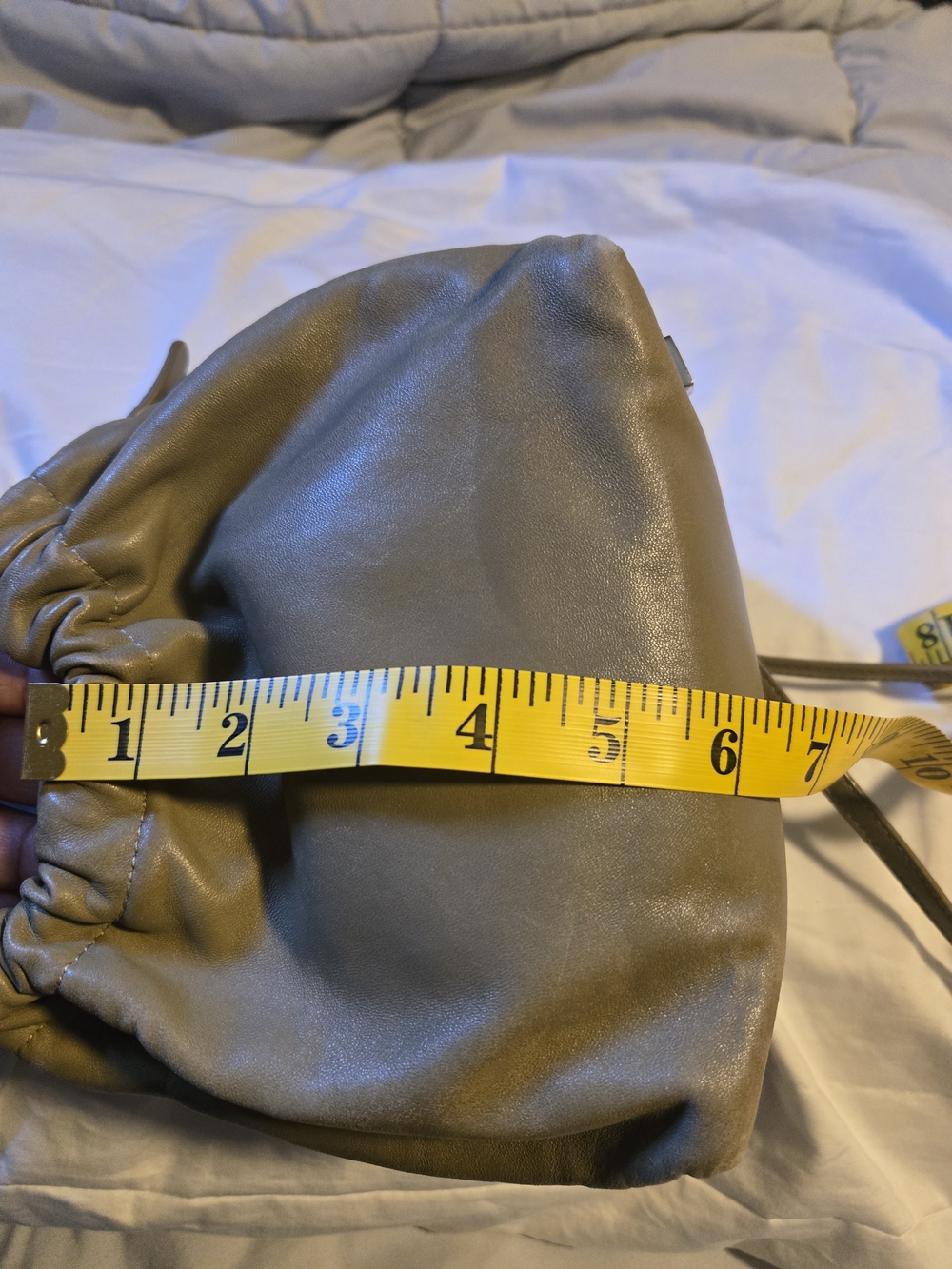 The ROW Ruched Handle Bag in Sage - Picture 13 of 15